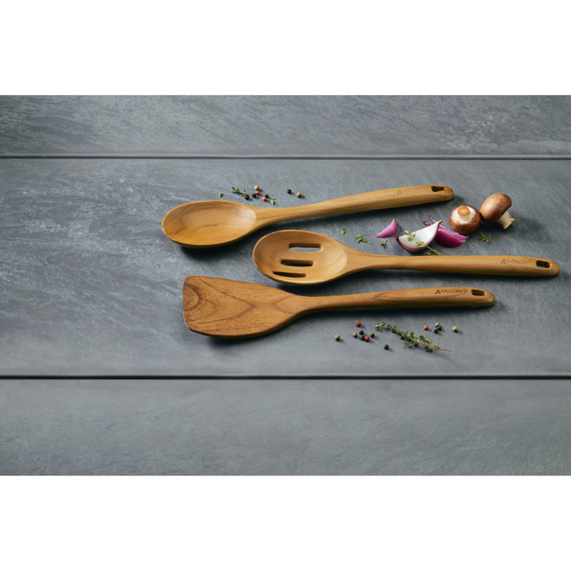 Anolon 3 Piece Kitchen Utensil Set & Reviews Wayfair